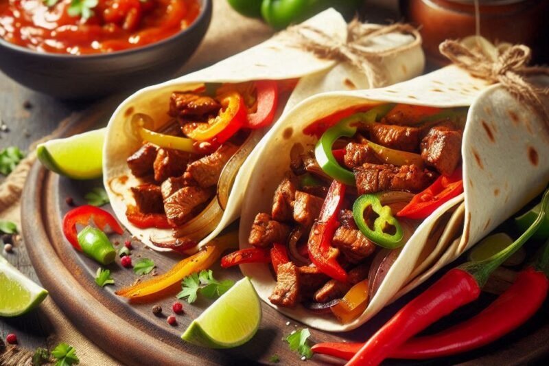 Fajitas – meksikolainen mausteinen liha