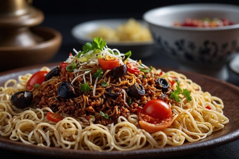 Koshari – egyptiläinen linssi-makaroniruoka