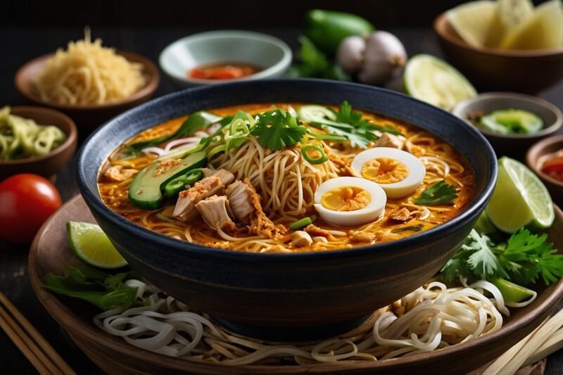 Laksa – malesialainen tulinen nuudelikeitto