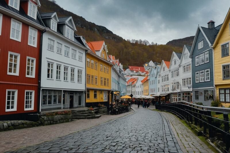 Bergen – Bryggen, Fløyen-vuori ja kalatori