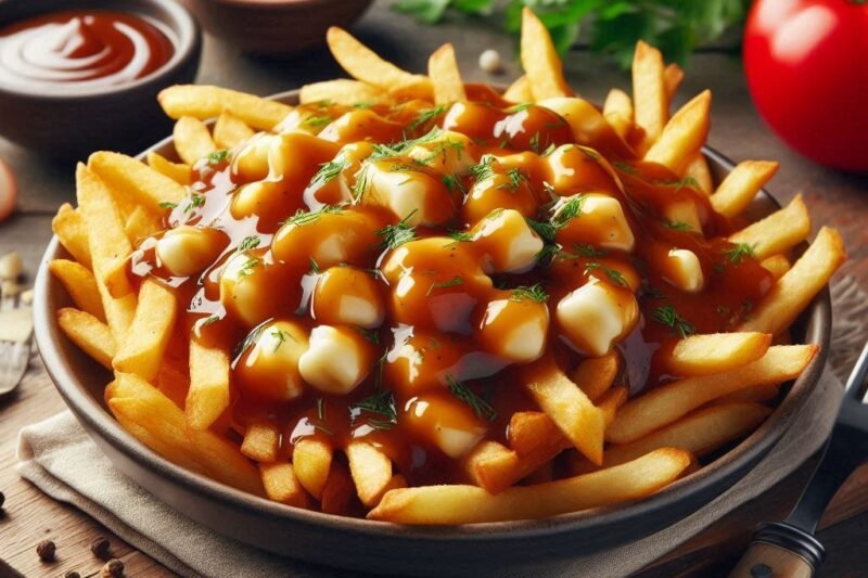 Poutine – kanadalainen juustoinen ranskalaisherkku